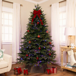 real touch™ pre lit grande balsam fir artificial christmas tree 7.5' dual color led